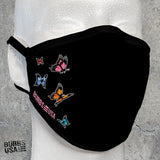 Black, Multicolor Butterfly