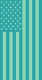 Teal & Seafoam US Flag Neck Gaiter