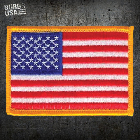 US Flag/Gold Patch
