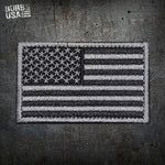 U.S. Flag/Blk/Slvr Patch