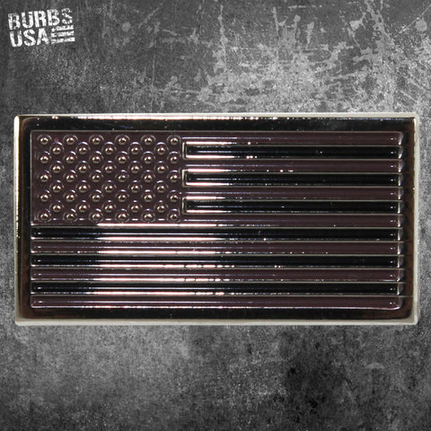 Flat American Flag - Black
