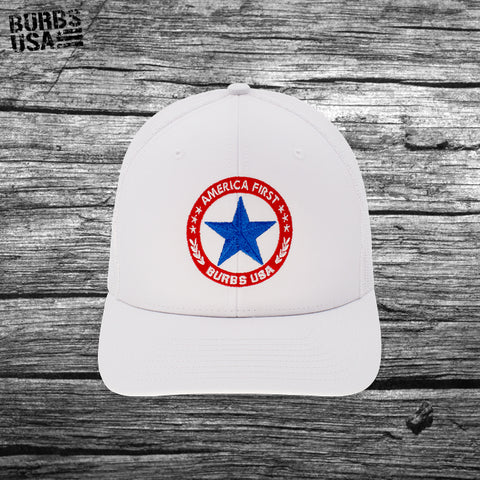 America First Hat - White