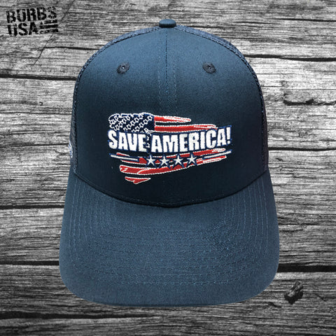 SAVE AMERICA!  NAVY BLUE HAT